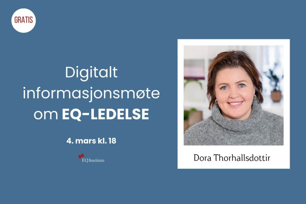 Dora Thorhallsdottir EQ-ledelse digitalt informasjonsmøte